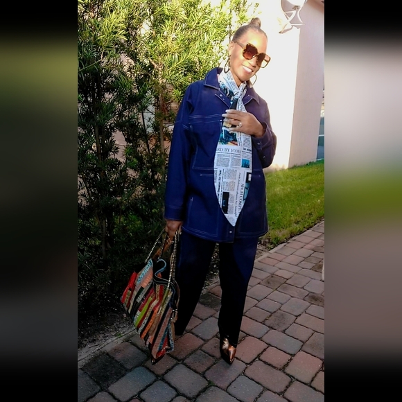 Utility jean jacket (see closet for purse in the pictures) - Picture 13 of 15